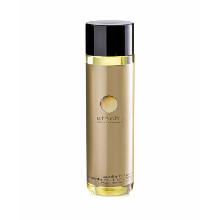 Atashi CELULLAR COSMETIC Aceite Mágico Relajante Multifuncional Biológico Seco 7 Aceites Puros para Pelo, Cara y Cuerpo Hidratante Reafirmante 250 ml