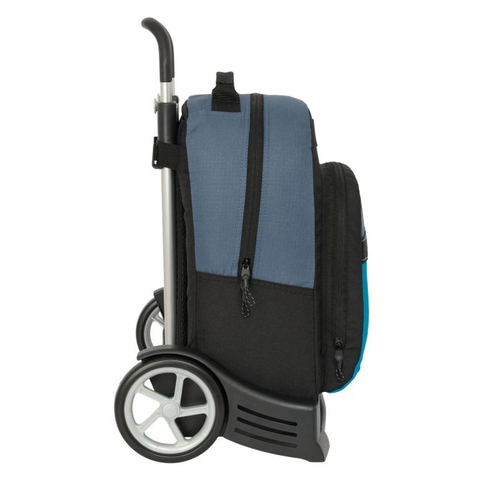 Mochila Escolar con Ruedas BlackFit8 California Azul Negro 32 x 42 x 15 cm 2