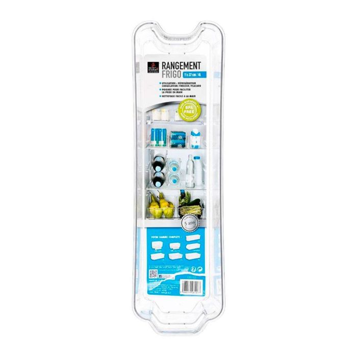 5Five Organizador para nevera 4l 37x11cm Transparente PET 1 5Five Organizador para nevera 4l 37x11cm Transparente PET 1