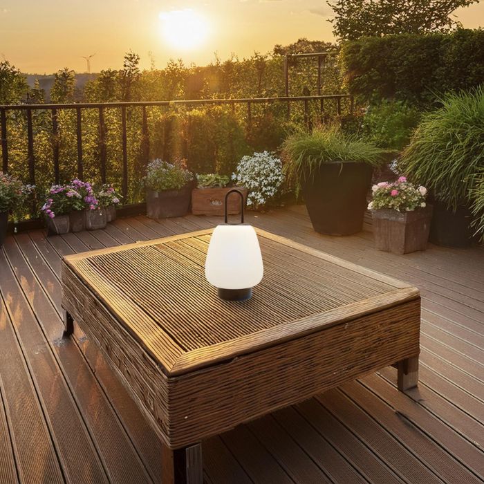 Lámpara Vidrio Outdoor Inalámbrica Nora Vinthera 15x15x31 cm (6 Unidades) 4