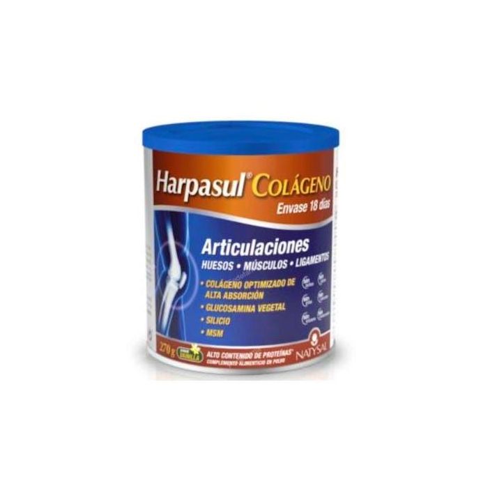 NATYSAL Harpasul Colágeno hidrolizado 270g - Vainilla, para salud de articulaciones, ligamentos y tendones