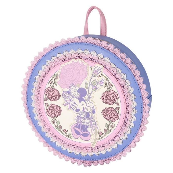 Mochila Floral Minnie Disney Loungefly 23cm 4 Mochila Floral Minnie Disney Loungefly 23cm 4