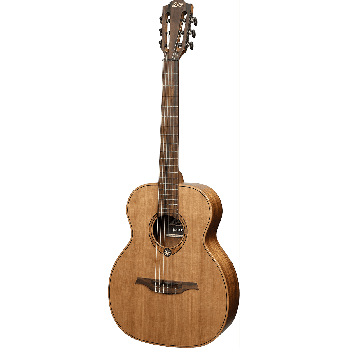LAG Guitarra Acústica Escapade Nylon A/E- Natural Travel Clásica Electrocústica, Tapa Cedro Rojo Macizo, Acabado Satinado 1 LAG Guitarra Acústica Escapade Nylon A/E- Natural Travel Clásica Electrocústica, Tapa Cedro Rojo Macizo, Acabado Satinado 1