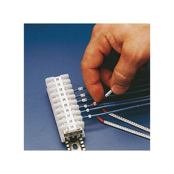 Brady Nylon, Black on White, 8.6 - 11.1 mm, 50 Sleeve 1 Brady Nylon, Black on White, 8.6 - 11.1 mm, 50 Sleeve 1