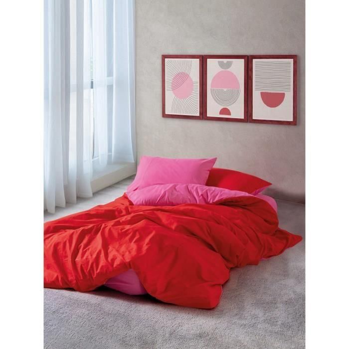 ASI8684283036523 Juego de Cama Completo - Funda Nórdica 220x240cm + 2 Fundas Almohada 60x60cm - 100% Algodón Rojo ASI8684283036523 Juego de Cama Completo - Funda Nórdica 220x240cm + 2 Fundas Almohada 60x60cm - 100% Algodón Rojo