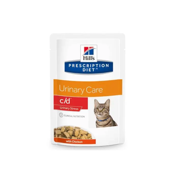 Hill'S Hpd Feline C-D Urinary Stress Pouch Caja 12x85 gr