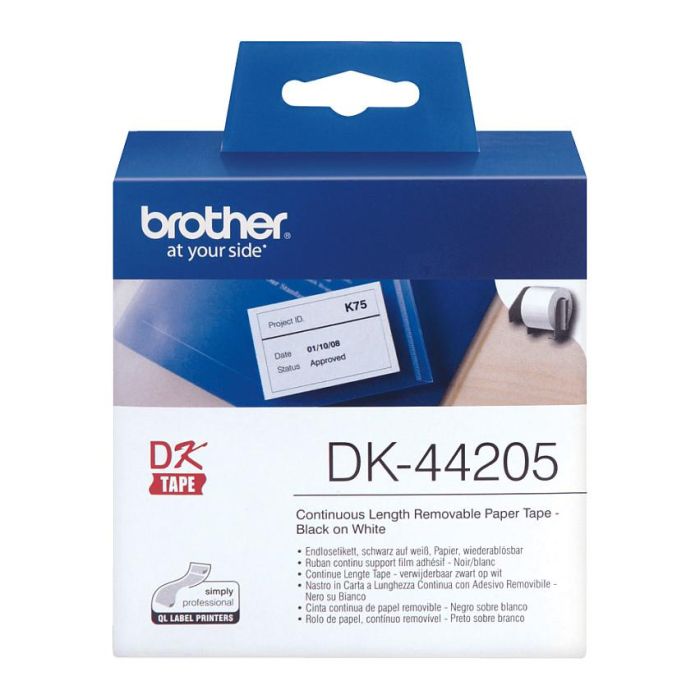 BROTHER Rollo de Papel Continuo Removible Blanco 62mm x 30,48m 1