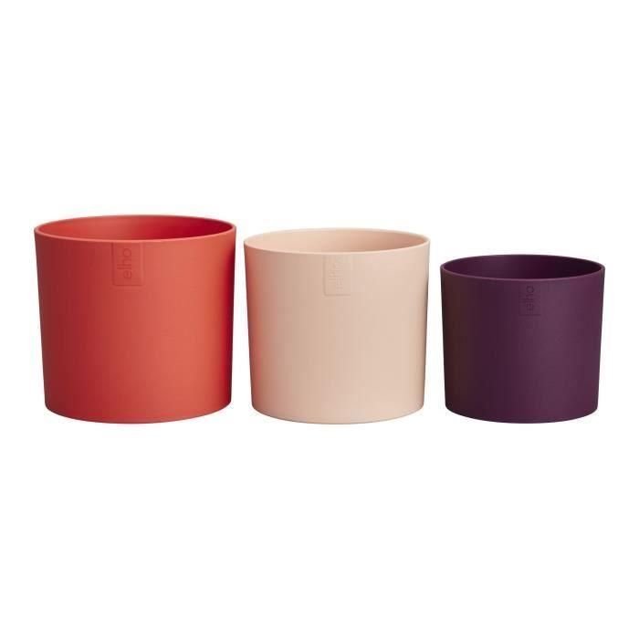 Maceta - Elho - Lex Pott - Set 14 - Rojo Rosa Morado - L 14 x An 13,8 x Al 12 cm - Interior - 100% reciclado Maceta - Elho - Lex Pott - Set 14 - Rojo Rosa Morado - L 14 x An 13,8 x Al 12 cm - Interior - 100% reciclado