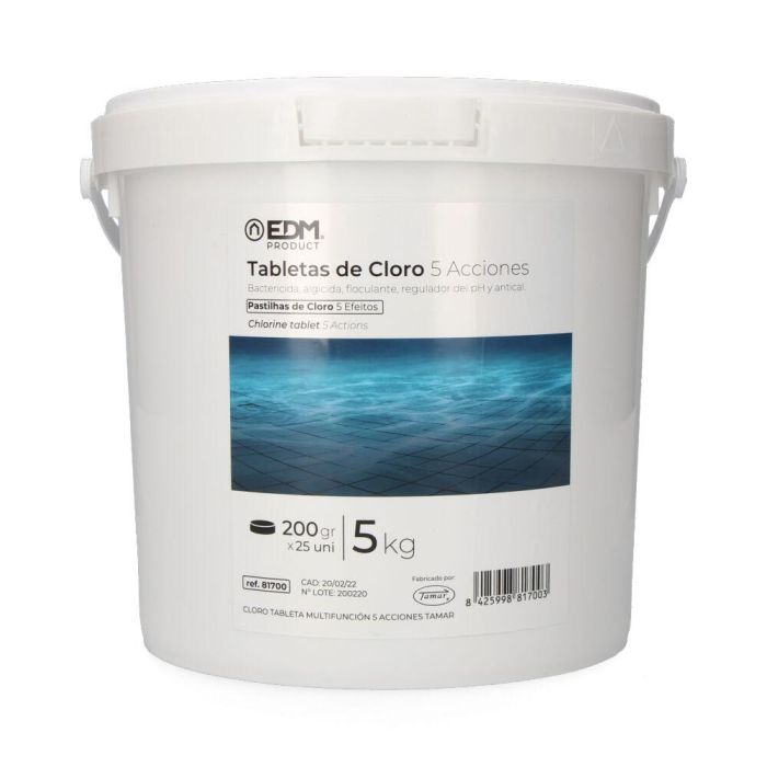 Cloro 5 acciones tabletas 5kg fusion Cloro 5 acciones tabletas 5kg fusion