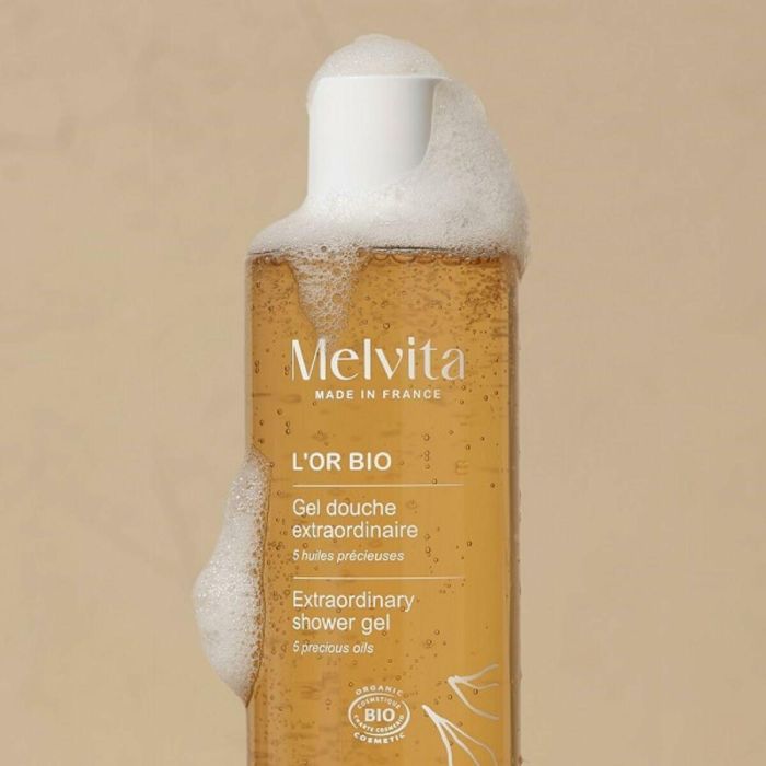 Melvita L'OR BIO Ducha Extraordinaria Gel de Ducha Orgánico con 5 Aceites Preciosos Nutritivo para Todo Tipo de Piel 250 ml 4