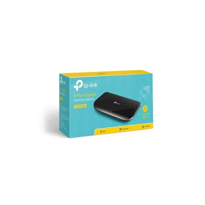 TP-Link TL-SG1008D Switch Gigabit de 8 Puertos RJ-45 10/100/1000 Mbps 4