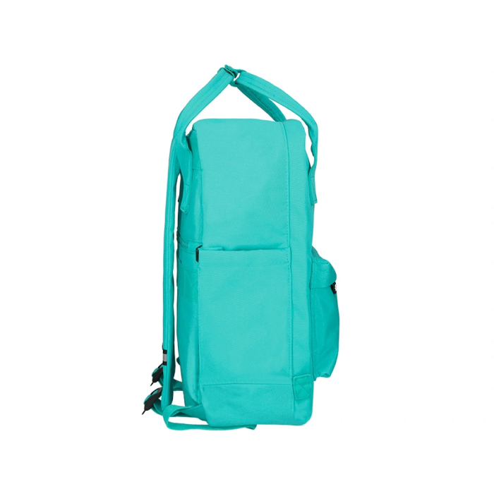 Antartik Mochila Cubo Menta 300x115x390 mm con Bolsillos Exteriores, Compartimento Portátil y Asas Metálicas, Adaptable a Carrito 3