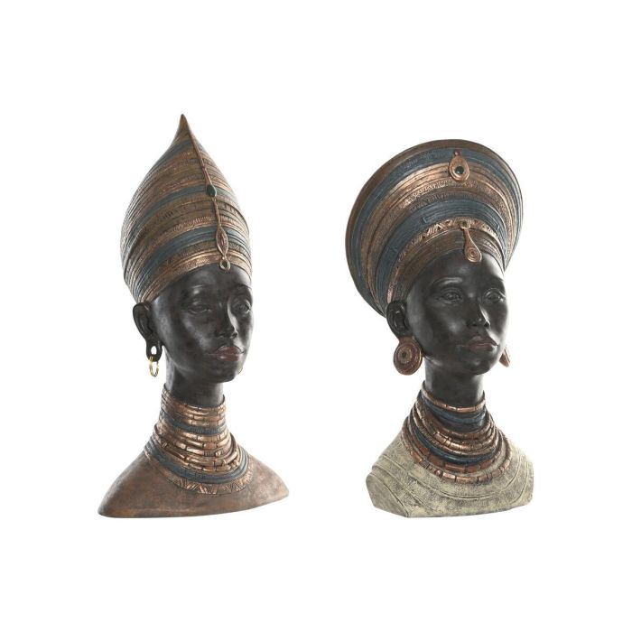 Figura Colonial DKD Home Decor Marron 20 x 53 x 30 cm (2 Unidades)
