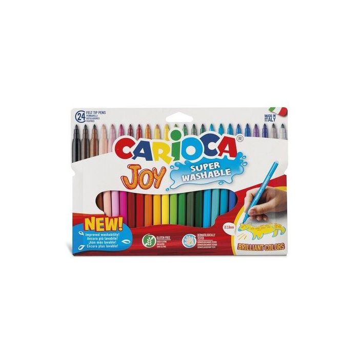 Carioca Rotulador Joy Punta Fina Colores Surtidos Estuche 24 Unidades