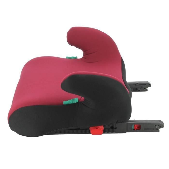 Asiento elevador con fijaciones isofix NANIA ALPHIX 135-150 cm R129  de 8 a 12 años  Fabricado en Francia  Con reposabrazos  Rojo 2