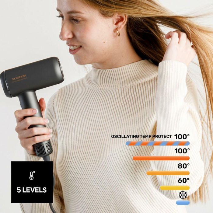 Secador de Pelo Taurus FORCE 2000 IONI Negro 1800 W 4 Secador de Pelo Taurus FORCE 2000 IONI Negro 1800 W 4