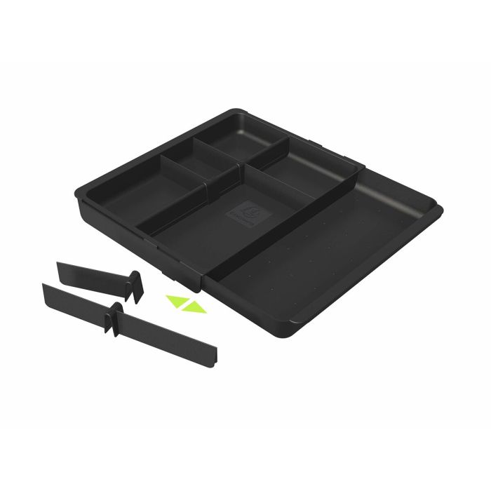 Organizador de Cajones Exacompta DRAWINSERT 24,6 x 29,8 x 3,6 cm Plástico Negro (6 Unidades) 5