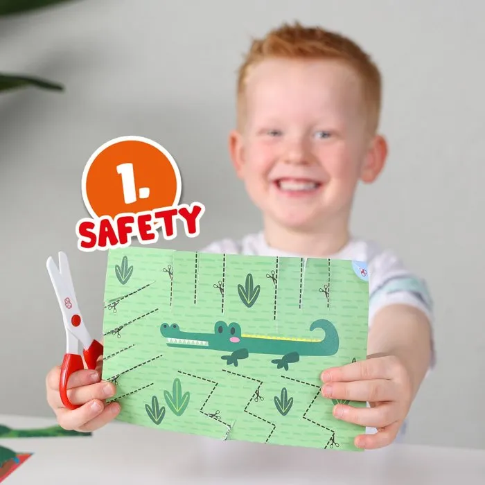 Ses Creative Aprendo a Cortar Paso a Paso Tijeras Seguras para Niños, Corta Solo Papel, Ideal para Iniciarse en el Corte y Estimular la Creatividad Infantil 2