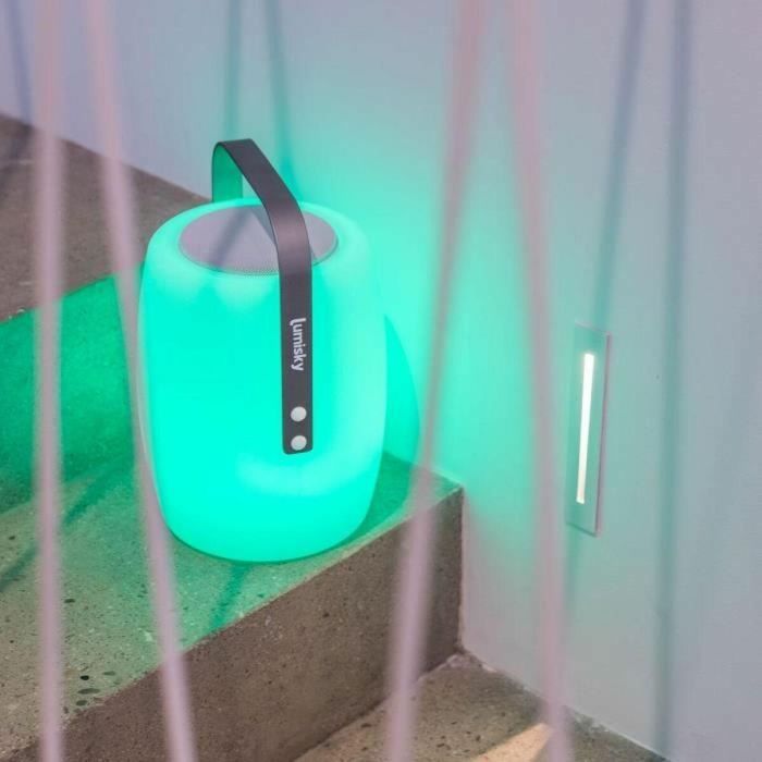 Lumisky LUM3760119738320 Lámpara Altavoz Bluetooth Inalámbrico H31 cm LED Blanco y Multicolor Regulable 1