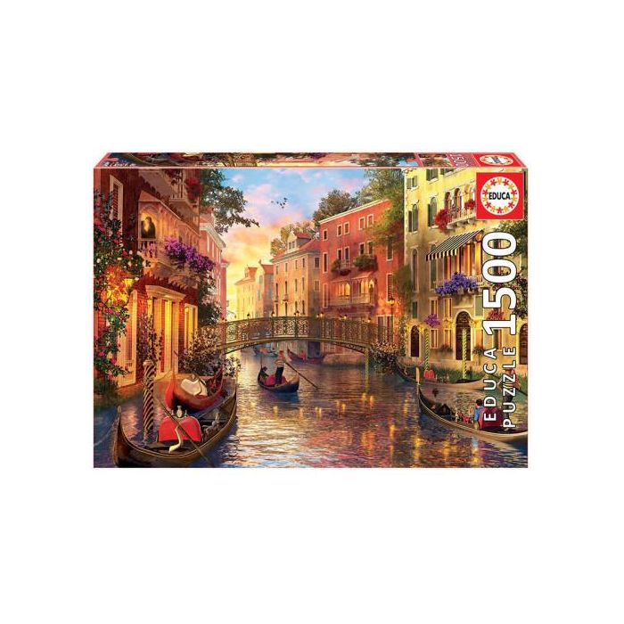 Educa Puzzle 1500 Atardecer en Venecia Rompecabezas 1500 Piezas Recomendado a partir de 6 años