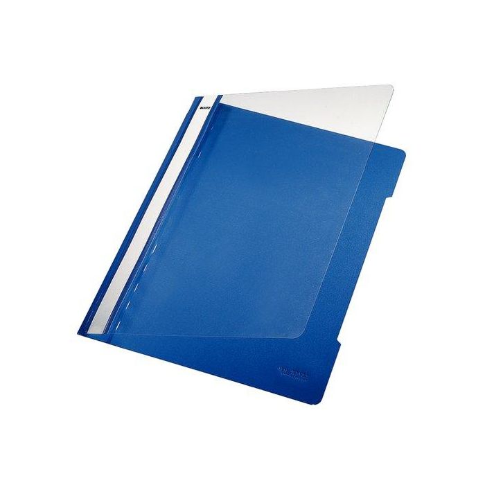 Dosier Fastener Leitz (Plastico) Pvc A4 Con Tarjetero Azul 25 unidades