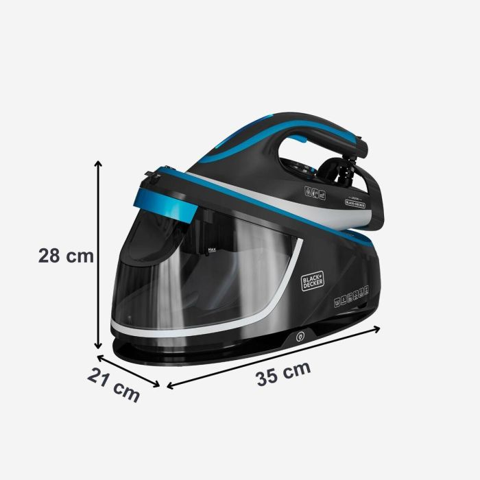 Centro de Planchado Black & Decker BXSS2401E Plástico 2400 W 1 Centro de Planchado Black & Decker BXSS2401E Plástico 2400 W 1