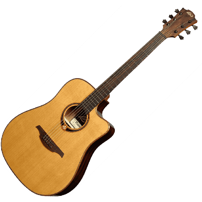 LAG Tramontane 118 A/E Guitarra Acústica Dreadnought Cutaway Tapa Cedro Rojo Macizo Natural Brillante 3 LAG Tramontane 118 A/E Guitarra Acústica Dreadnought Cutaway Tapa Cedro Rojo Macizo Natural Brillante 3