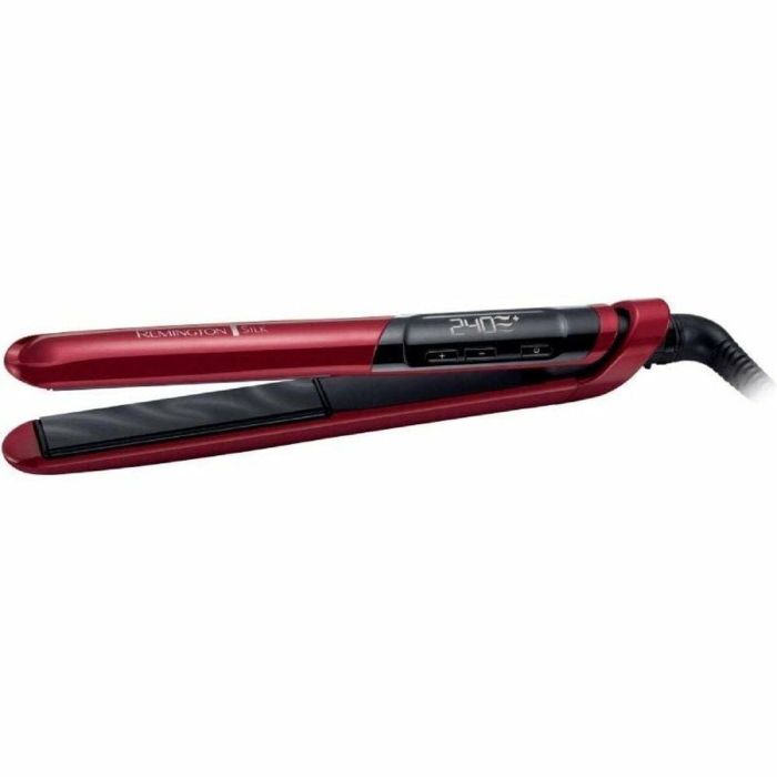 Remington S9600 Plancha de Pelo de Seda Cerámica Avanzada, Placas XL 110mm, Temp. 150-240°C, Calentamiento Rápido, Estuche 10