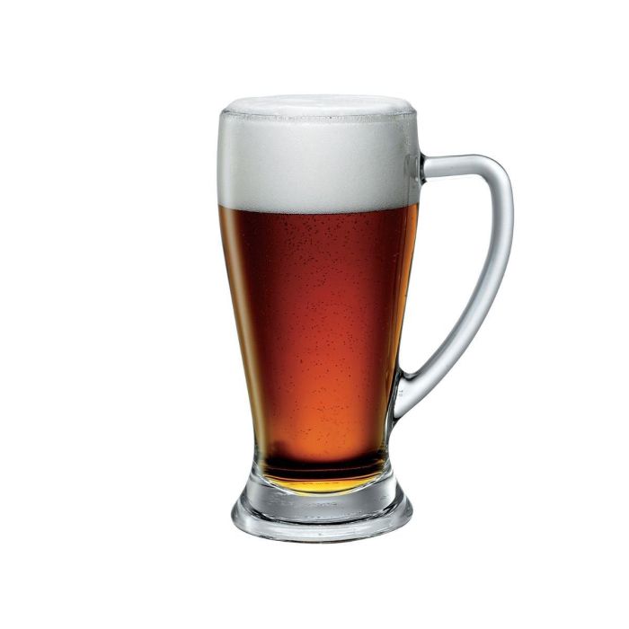 Bormioli Rocco Jarras Cerveza Vidrio Transparente Baviera, Set de 6 x 39 cL, Apto Lavavajillas, Fabricado en Italia 1