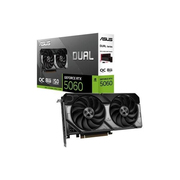 ASUS Dual GeForce RTX 5060 8GB GDDR7 7680x4320 90YV0N12-M0NA00 ASUS Dual GeForce RTX 5060 8GB GDDR7 7680x4320 90YV0N12-M0NA00