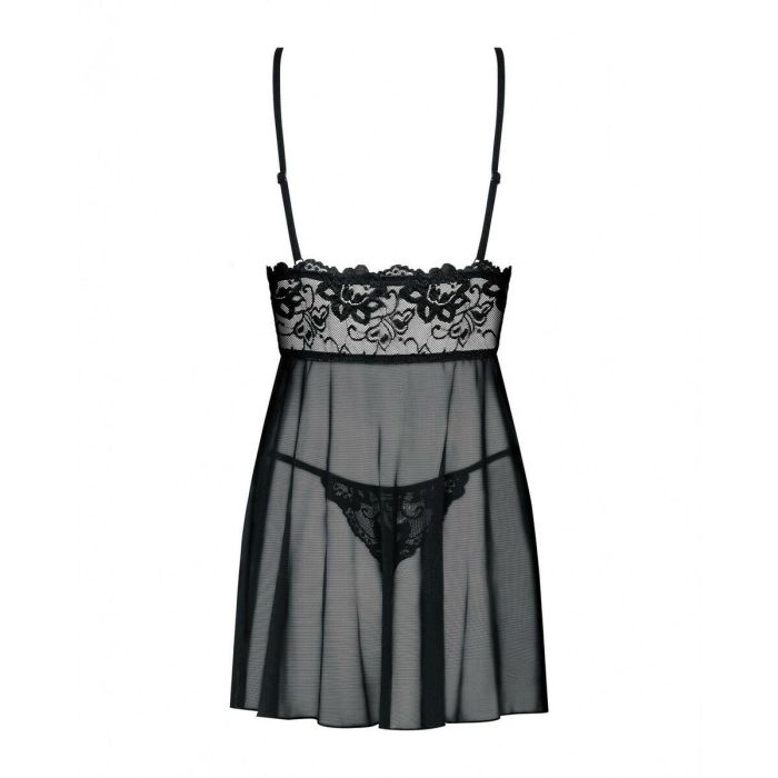 Picardías y Tanga Imperia (S/M) Obsessive Idillia babydoll Negro 2 Picardías y Tanga Imperia (S/M) Obsessive Idillia babydoll Negro 2