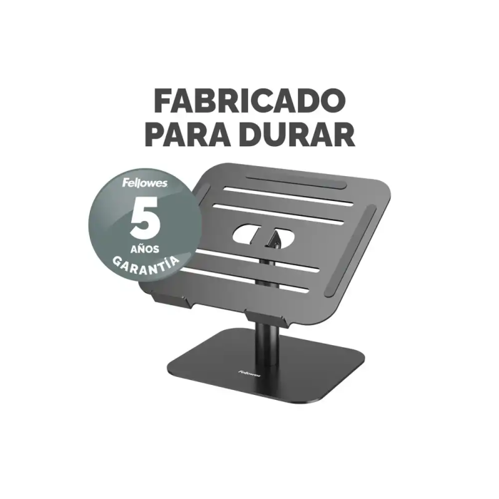 Fellowes Soporte para Portátil Aluminia Negro, Peana Ergonómica Ajustable, 280x245x65 mm 4