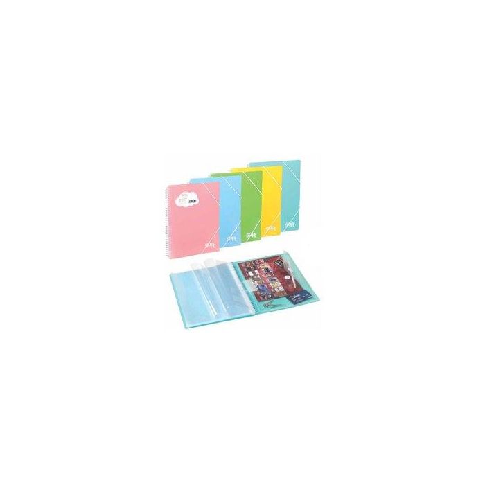 Carpeta Fundas (Tarifario) Carchivo Soft Pp Remove A4 30 F. Extraibles Surtido (5 Col.) (Set de 5)
