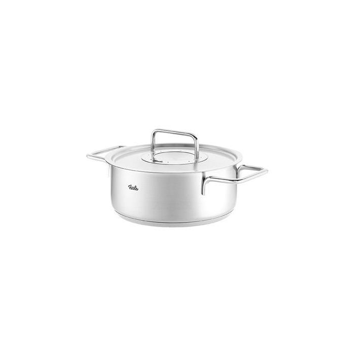 Fissler Pure Profi Cacerola de 24 cm con tapa de metal - Acero inoxidable reciclado - Ref 08612424000/0 1
