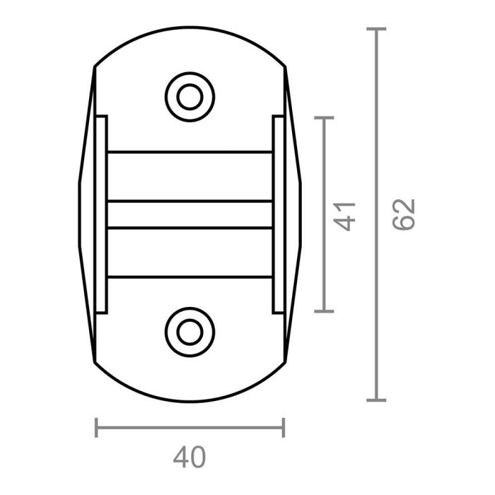 Edm Guia Cinta Persiana PR10 Blanco Plástico para Cinta 40 x 20 x 62 mm 2 Edm Guia Cinta Persiana PR10 Blanco Plástico para Cinta 40 x 20 x 62 mm 2