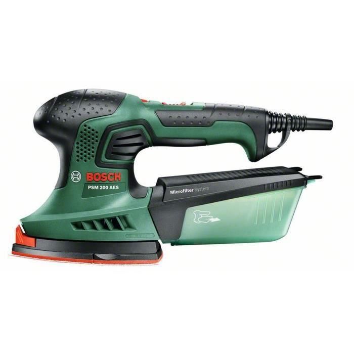 Bosch PSM 200 AES Lijadora multifunción 200W con sistema Microfiltro y caja, superficie rectangular 164 cm² 1 Bosch PSM 200 AES Lijadora multifunción 200W con sistema Microfiltro y caja, superficie rectangular 164 cm² 1
