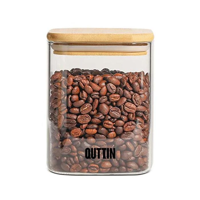 Tarro Boro Cuadrado Bambú Quttin 10x11 cm (12 Unidades) 11 Tarro Boro Cuadrado Bambú Quttin 10x11 cm (12 Unidades) 11