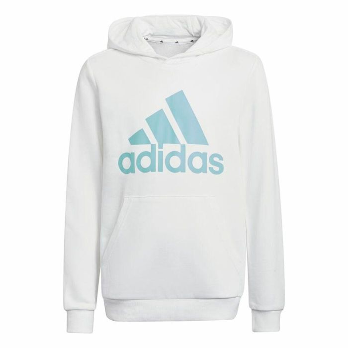 Sudadera con Capucha Niño Adidas Azul Blanco 7-8 Años 0 Sudadera con Capucha Niño Adidas Azul Blanco 7-8 Años 0