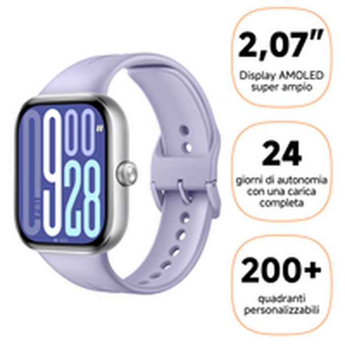 Xiaomi Redmi BHR9388GL Smartwatch Redmi Watch 5 Pantalla AMOLED 2.07" GPS Monitor Frecuencia Cardíaca Oxígeno Sangre Llamadas Bluetooth 24 Días 5 ATM Violeta Lavanda 9 Xiaomi Redmi BHR9388GL Smartwatch Redmi Watch 5 Pantalla AMOLED 2.07" GPS Monitor Frecuencia Cardíaca Oxígeno Sangre Llamadas Bluetooth 24 Días 5 ATM Violeta Lavanda 9