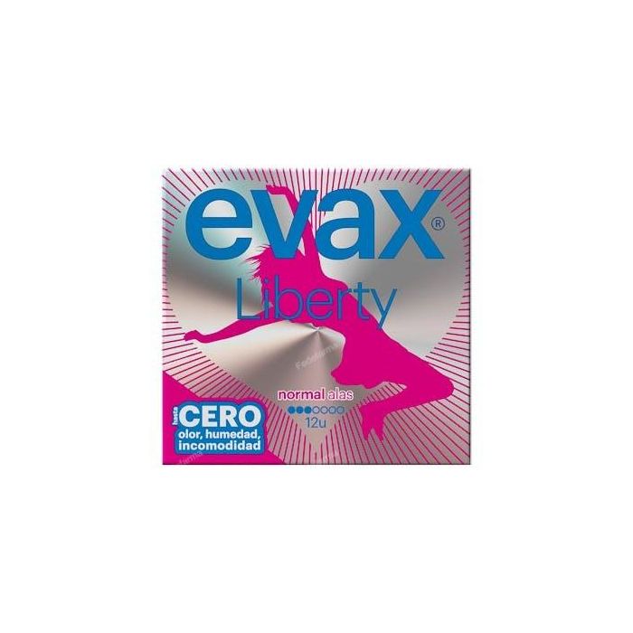 Evax Compresa Liberty Normal con Alas 12 Unidades