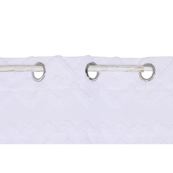 Cortina Boho DKD Home Decor Blanco 260 x 140 cm 4