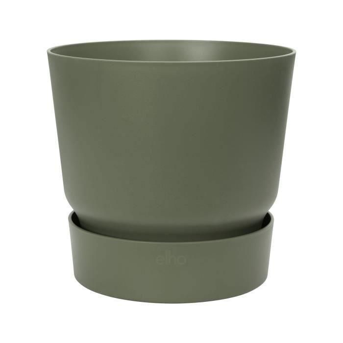 Maceta redonda ELHO Greenville 30 - Exterior - Ø 29.5 x H 27.8 cm - Verde hoja Maceta redonda ELHO Greenville 30 - Exterior - Ø 29.5 x H 27.8 cm - Verde hoja