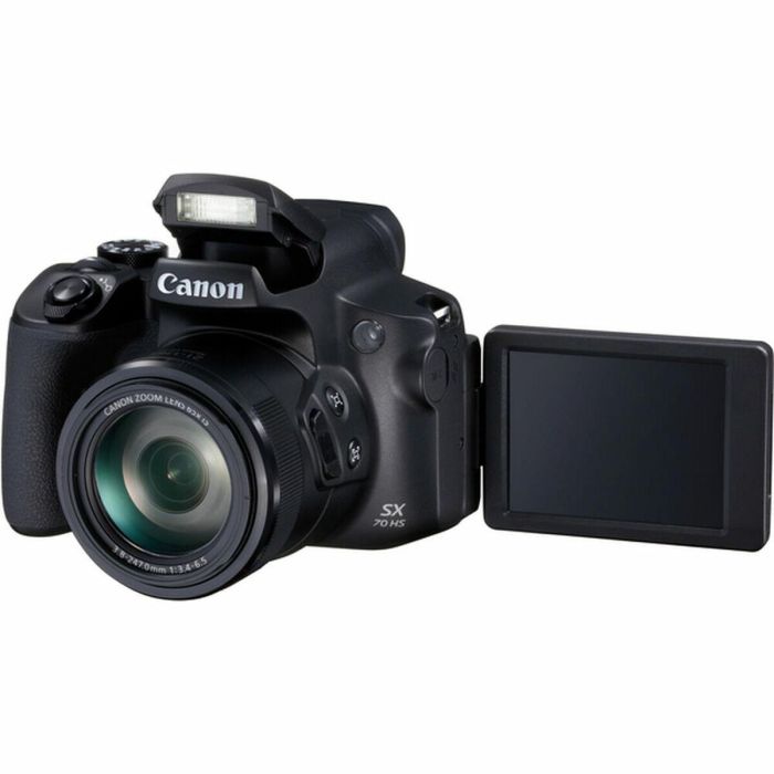 CANON Camara Digital POWERSHOT SX70 HS 20.3MP ZO 65X 3" VIDEO 4K WiFi NEGRA LITIO
