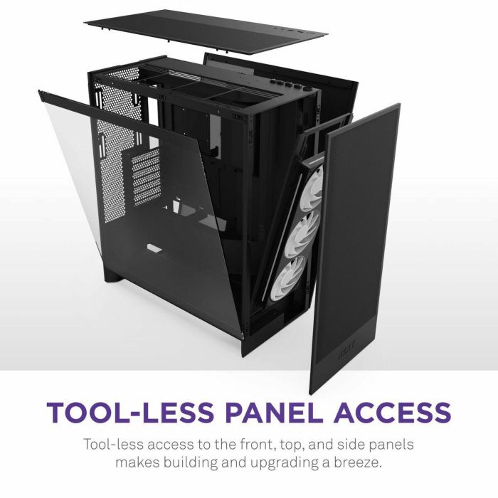 NZXT CM-H72FB-R1 H7 Flow RGB Caja de Torre Media con Ventiladores RGB Incluidos - Negra 12