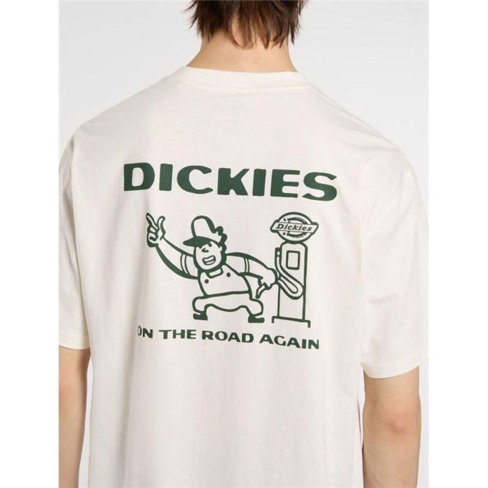 Camiseta de Manga Corta Hombre Dickies Burns Ss Blanco XL 2