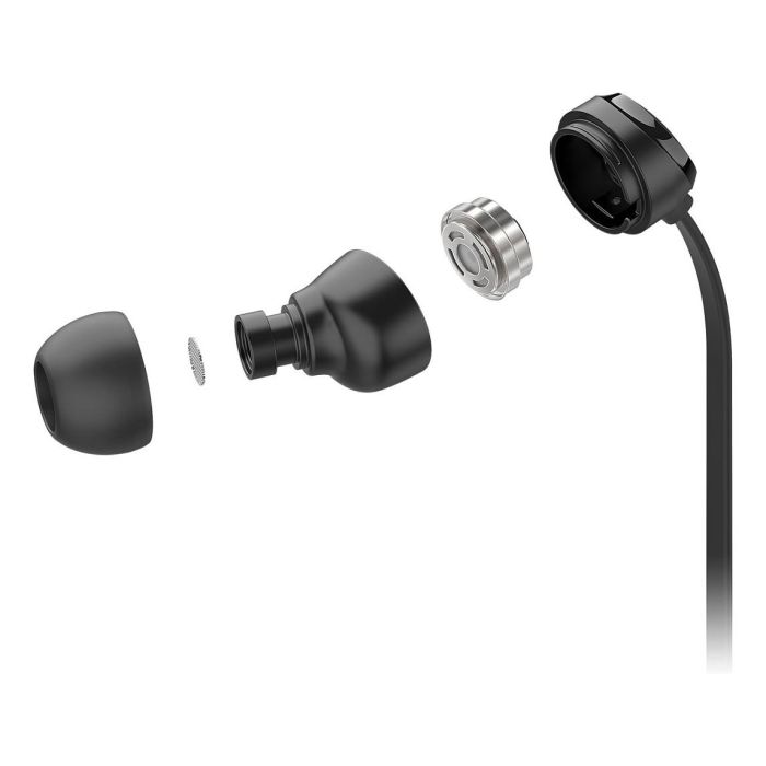 Motorola EARBUDS 3C-S Auriculares Intraurales con Micrófono para Llamadas/Música, Alámbricos USB-C, Cable 1.2m, Negro