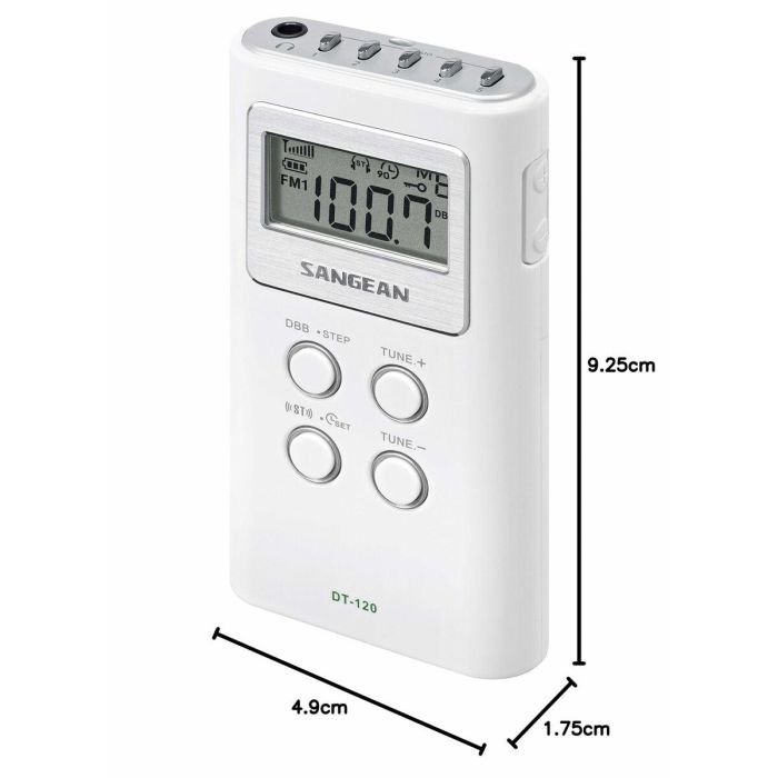 Radio Portátil Sangean DT-120 Blanco 7 Radio Portátil Sangean DT-120 Blanco 7