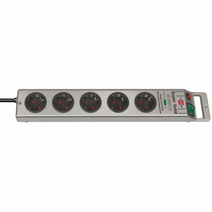 Regleta Enchufes 5 Tomas con Interruptor Brennenstuhl Super-Solid 3600 W (2,5 m) 4 Regleta Enchufes 5 Tomas con Interruptor Brennenstuhl Super-Solid 3600 W (2,5 m) 4