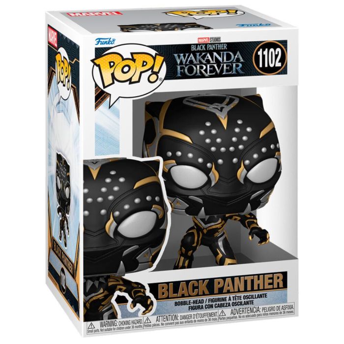 Funko 1102 Pop! Figura de Vinilo Coleccionable Marvel Black Panther Wakanda Forever - Edición Original de 9.5cm 2 Funko 1102 Pop! Figura de Vinilo Coleccionable Marvel Black Panther Wakanda Forever - Edición Original de 9.5cm 2