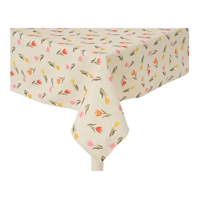 Mantel de poliéster y algodón, diseño de tulipanes, modelos variados 1